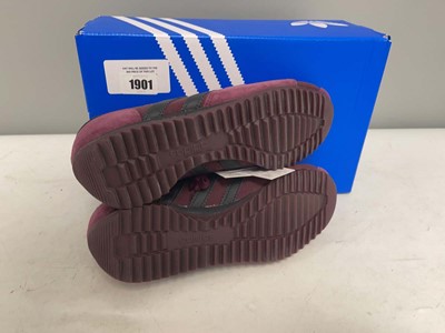 Lot Adidas UK6.5 SL 72 PT trainers in maroon - boxed