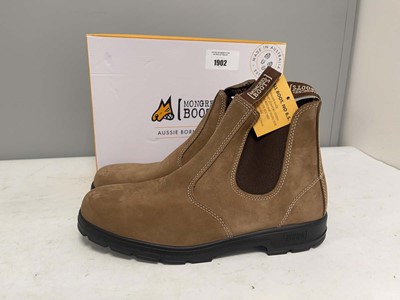 Lot Mongrel Boots UK13 vintage brown K9 elastic...