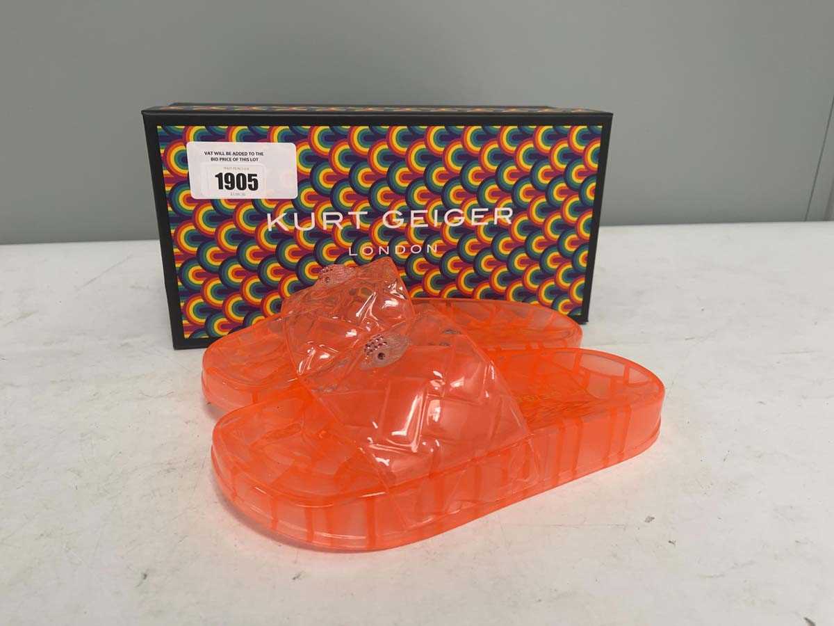 Lot Kurt Geiger EU35 meena jelly sandals in pink -...
