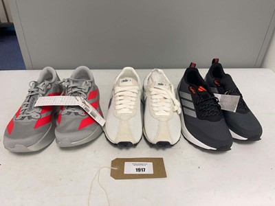 Lot 3x Pairs of Nike / Adidas trainers sizes UK7.5...