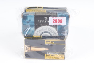 Lot 2889 - Approx. 120 x .243 Win. brass cases,...
