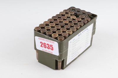 Lot 2635 - (S1) 35 x .303 rifle cartridges, assorted...