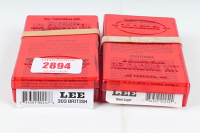 Lot 2894 - Lee .303 British and Lee 9mm die sets
