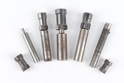 Lot 1170 - .410, 32, 28, 20, and 12 bore rimming tools...