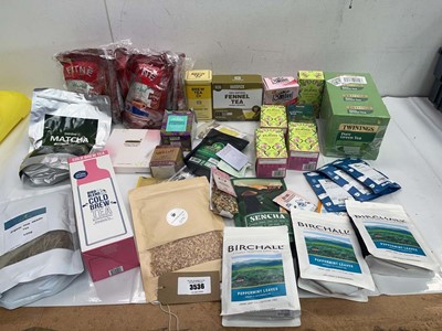 Lot 3441 - Selection of tea bags and loose leaf tea