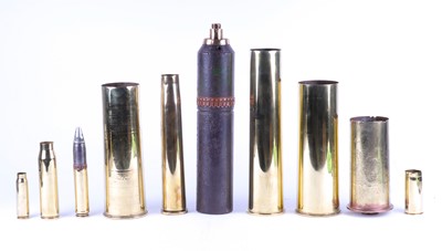 Lot 6 - 18pr Trench Art shell case dated 1916,...