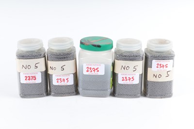 Lot 2375 - Five tubs No.5 shot