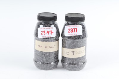 Lot 2377 - Two tubs No.7 shot