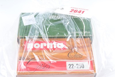 Lot 2641 - (S1) 40 x .22-250 Remington rifle cartridges,...