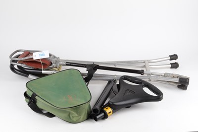 Lot 1375 - Three various folding shooting seats