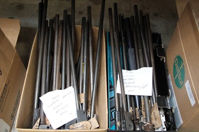 Lot 1377 - Two boxes various air rifle barrels - BSA,...