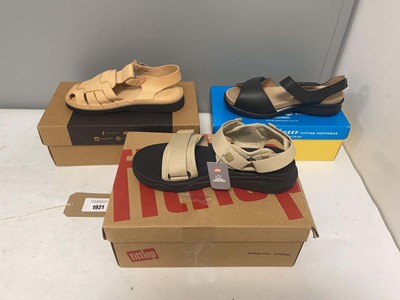 Lot 3x Boxed pairs of sandals to include DB Shoes...