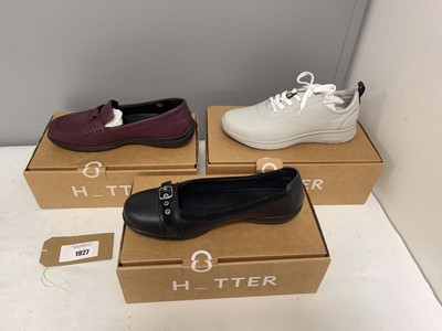 Lot 3x Boxed pairs of Hotter shoes in various...