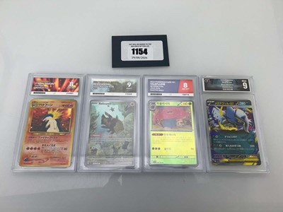 Lot 1154 - (4) Various Graded Pokémon TCG cards including...