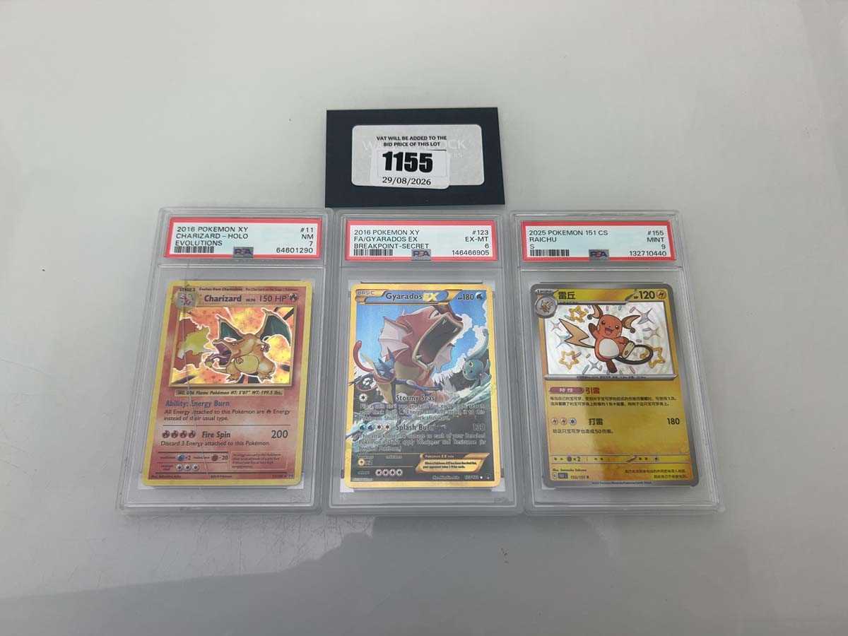 Lot 1155 - (3) 2016 Pokémon X&Y - BREAKpoint #123 -...