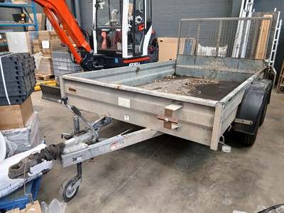 Lot 4328 - Wessex twin axle galvanised plant trailer...