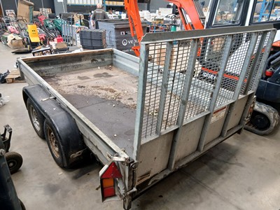 Lot 4328 - Wessex twin axle galvanised plant trailer...