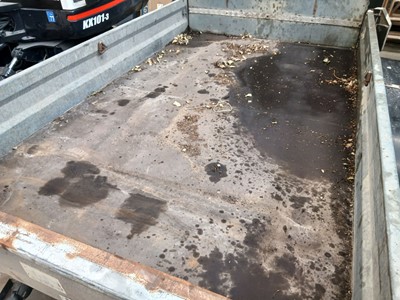 Lot 4328 - Wessex twin axle galvanised plant trailer...