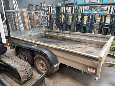 Lot 4328 - Wessex twin axle galvanised plant trailer...