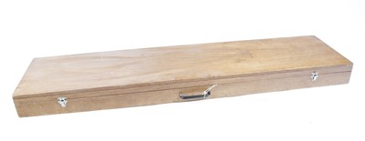 Lot 1477 - Wooden gun case, 46 ins internal length