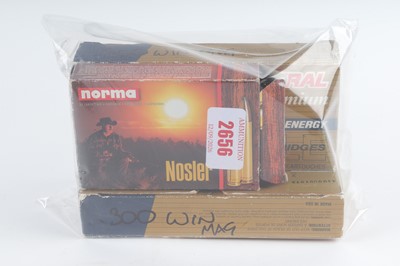 Lot 2656 - (S1) 54 x .300 Win. Mag. rifle cartridges,...