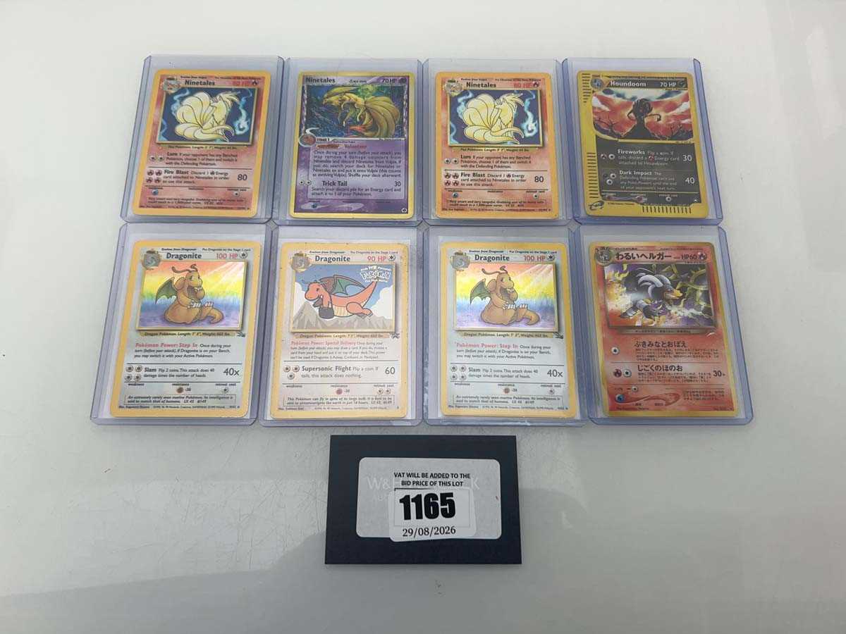 Lot 1165 - (8) Top Loaded Vintage Pokémon TCG cards...