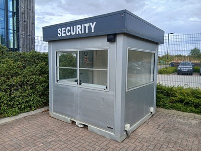 Lot 4012 - Mobile security site gate house, windows to...