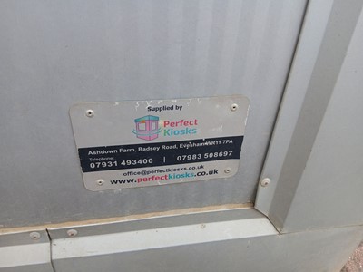 Lot 4012 - Mobile security site gate house, windows to...