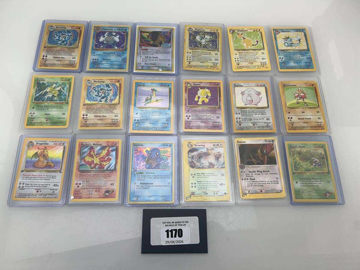 Lot 1170 - (18) Top Loaded Vintage Pokémon TCG...