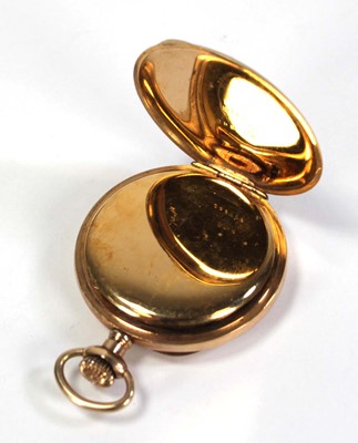 Lot 427 - A gold plated open face pocket watch by...
