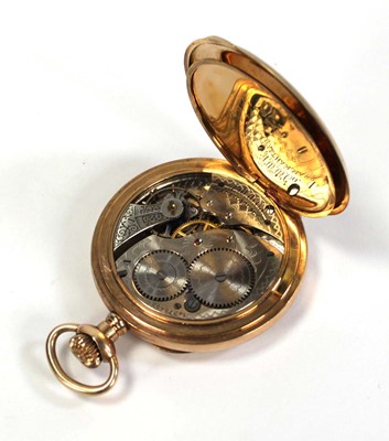Lot 427 - A gold plated open face pocket watch by...