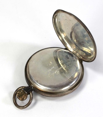 Lot 427 - A gold plated open face pocket watch by...