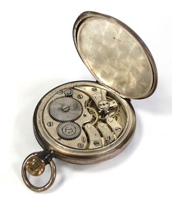 Lot 427 - A gold plated open face pocket watch by...