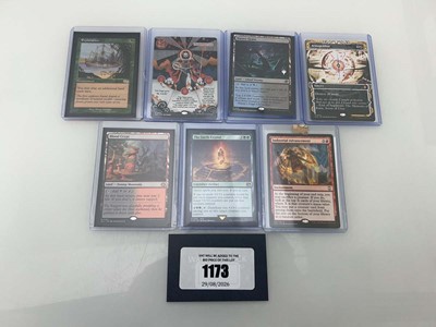 Lot 1173 - (7) Top Loaded Magic the Gathering cards from...