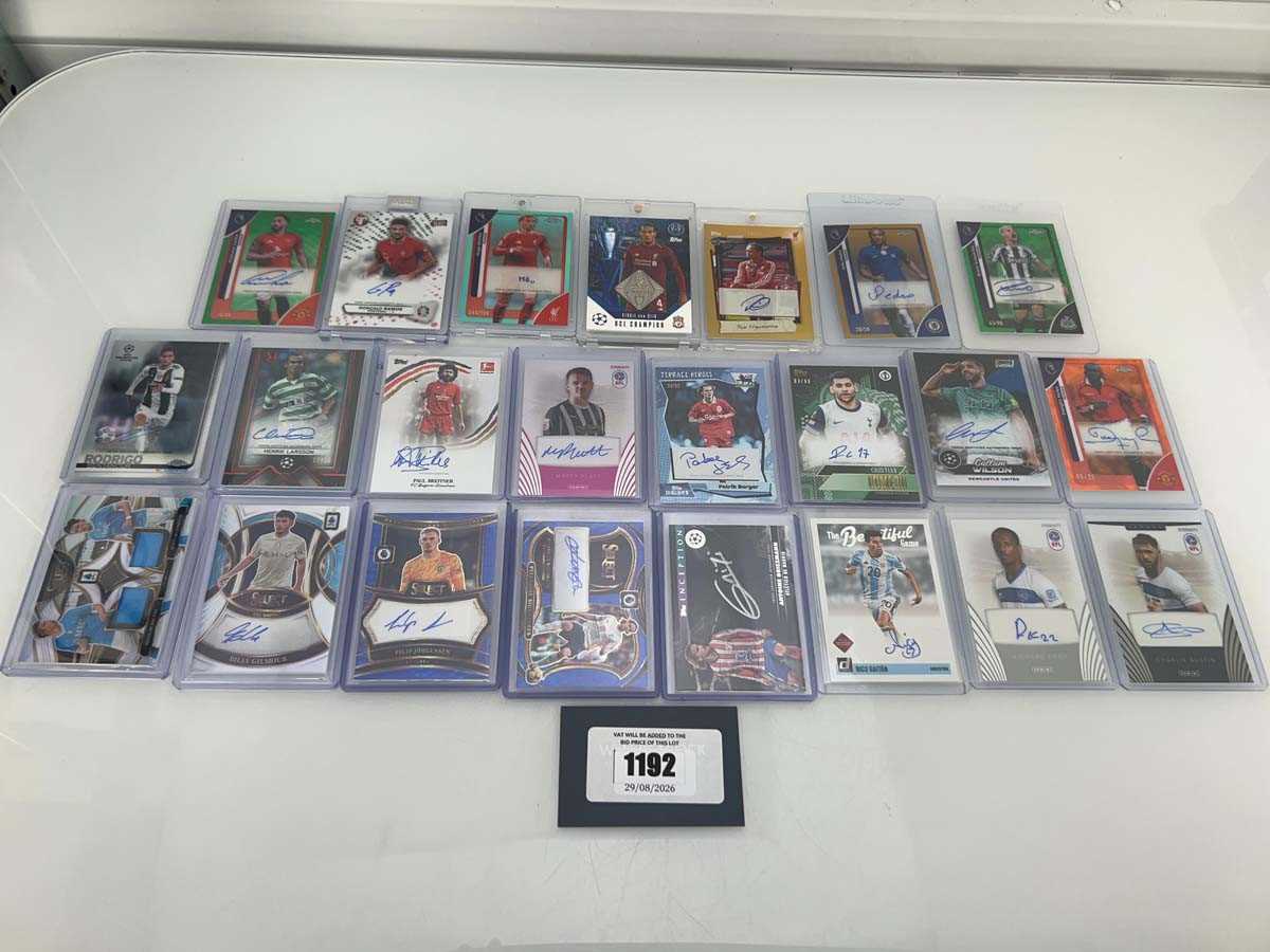 Lot 1192 - (23) Top Loaded Football trading cards from...