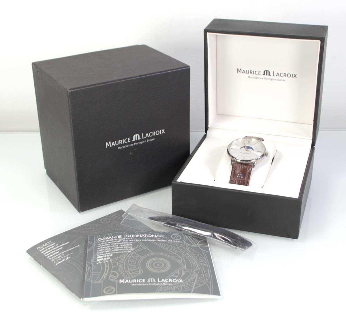 Lot 453 - A gentleman's stainless steel wristwatch by...
