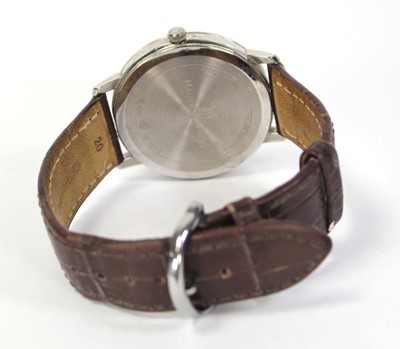Lot 453 - A gentleman's stainless steel wristwatch by...