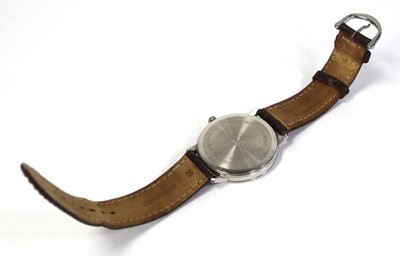 Lot 453 - A gentleman's stainless steel wristwatch by...