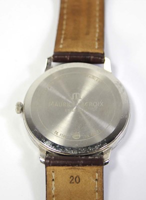 Lot 453 - A gentleman's stainless steel wristwatch by...