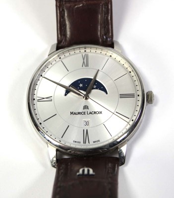 Lot 453 - A gentleman's stainless steel wristwatch by...