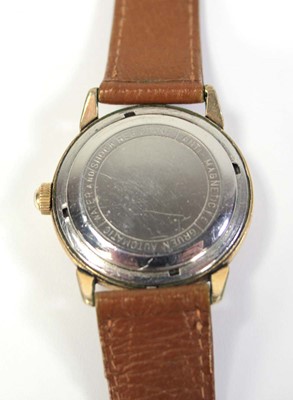 Lot 454 - A gentleman's gold plated wristwatch by Gruen,...