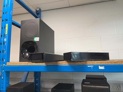 Lot 2437 - Samsung sound bar, subwoofer and 1 connect...