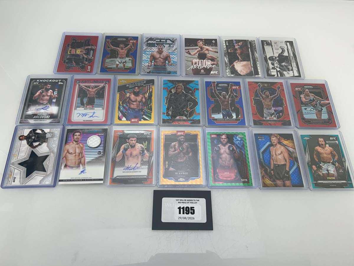 Lot 1195 - (20) Top Loaded UFC trading cards from various...