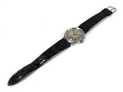 Lot 456 - A unisex stainless steel wristwatch by Omega,...
