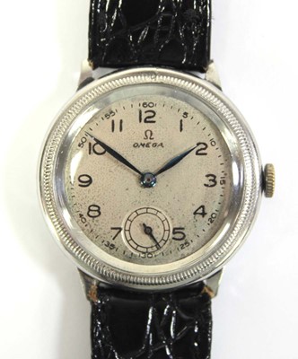 Lot 456 - A unisex stainless steel wristwatch by Omega,...