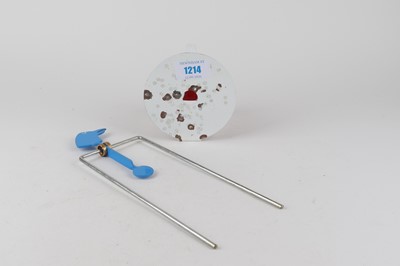 Lot 1214 - Two metal air gun targets: bird and bell