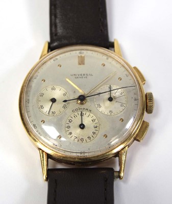 Lot 458 - A gentleman's yellow metal wristwatch by...