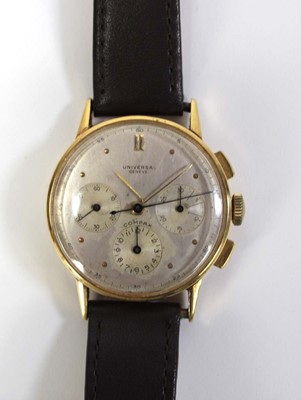 Lot 458 - A gentleman's yellow metal wristwatch by...