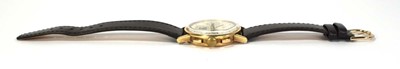 Lot 458 - A gentleman's yellow metal wristwatch by...