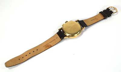 Lot 458 - A gentleman's yellow metal wristwatch by...